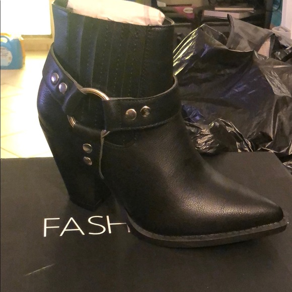 Fashion Nova Shoes - Brand new Fashion Nova Saddle Up Booties.